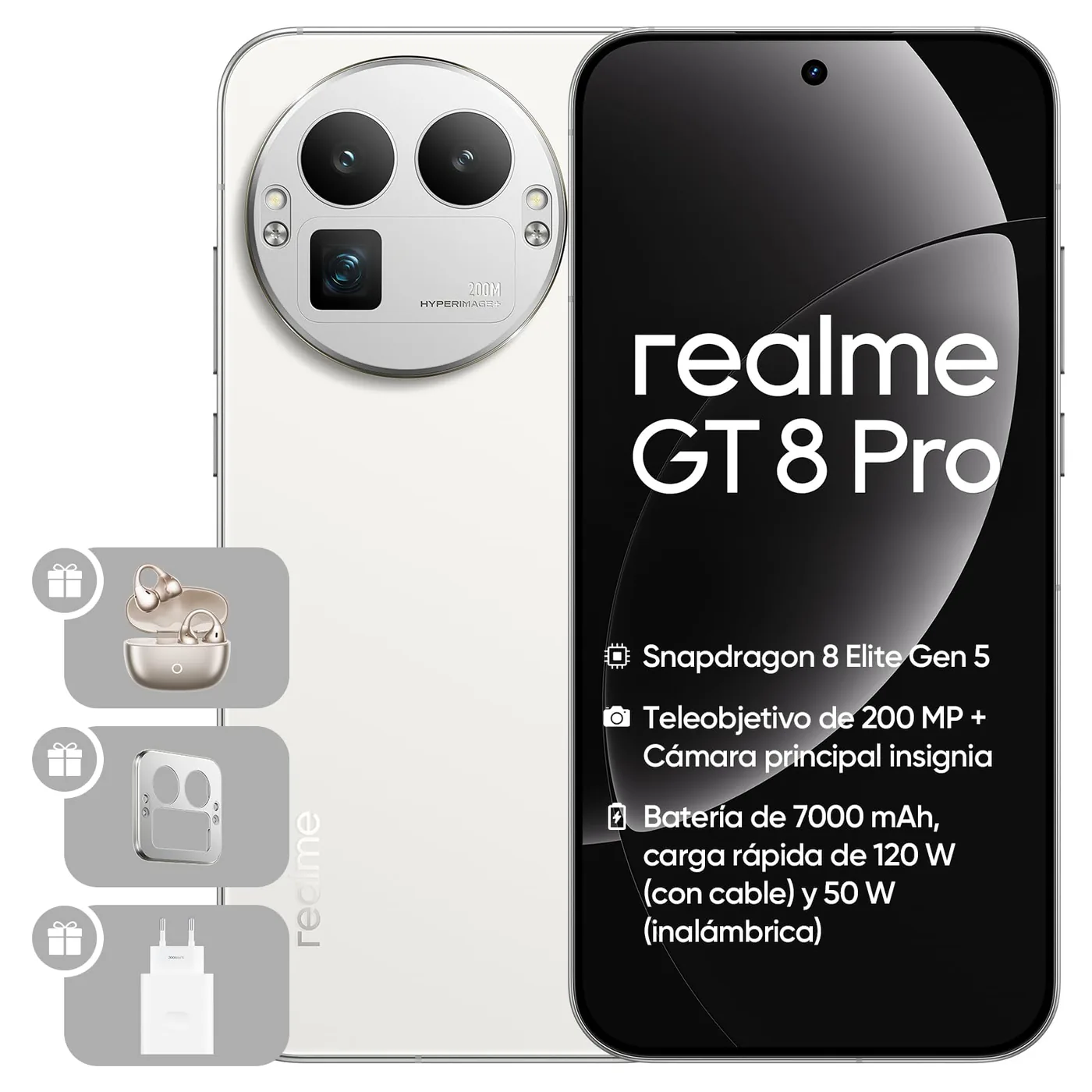 realme GT8 Pro 5G 256GB (Blanco)