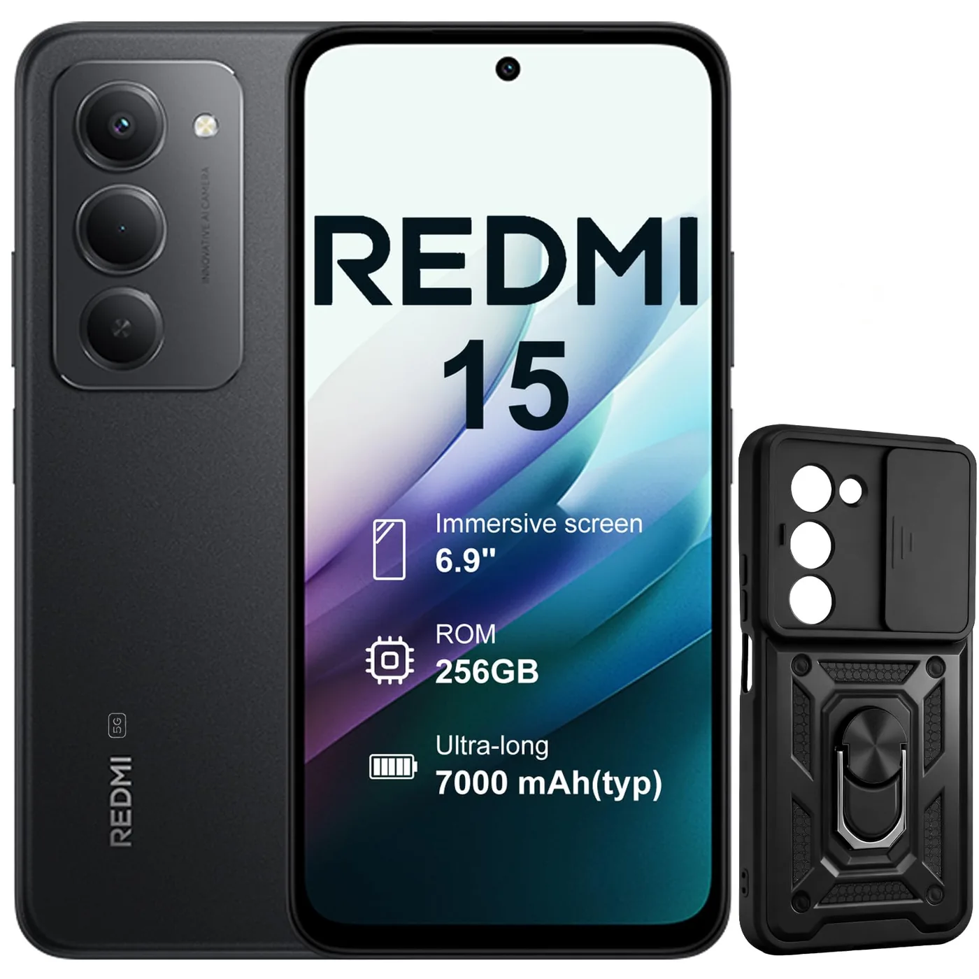 Xiaomi Redmi 15 5G 8+256GB (Negro)