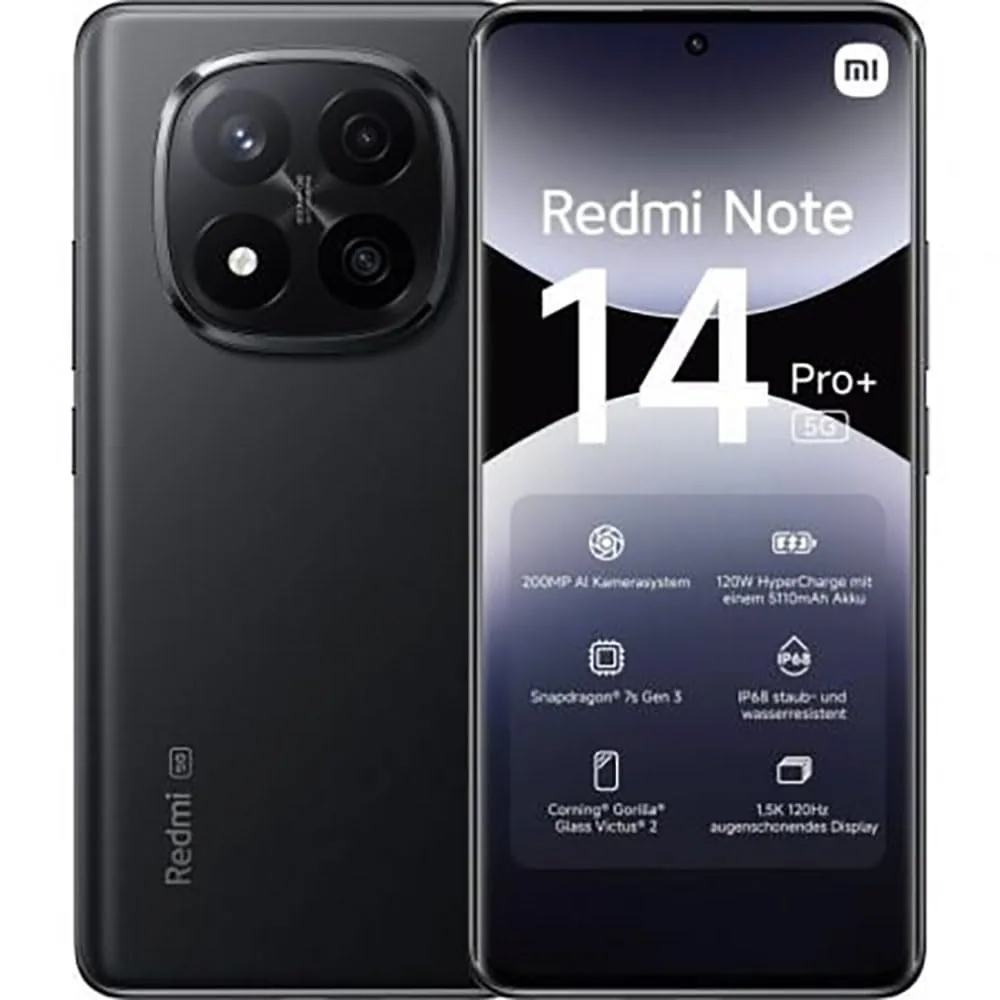 Xiaomi Redmi Note 14 Pro+ 5G 8+256GB (Negro)
